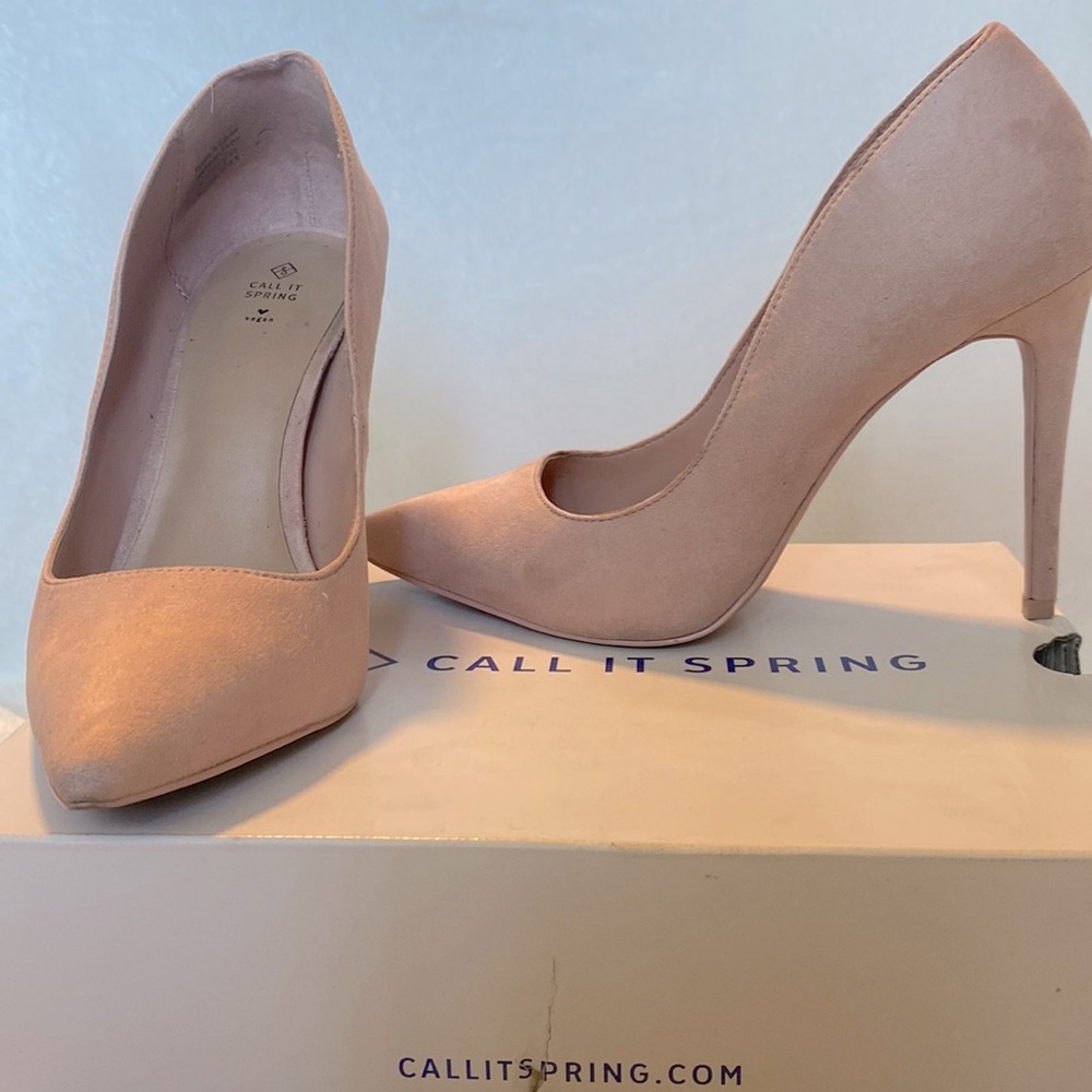 Light Pink Call It Spring Heels size 8